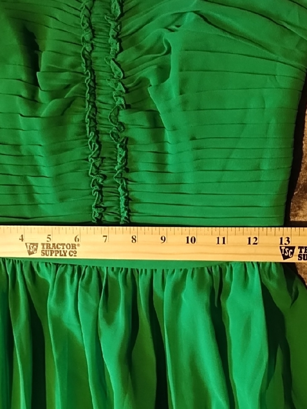 Alfred Angelo Strapless Green Chiffon Cocktail Dress Like New Size 6. Gorgeous. - Picture 10 of 14